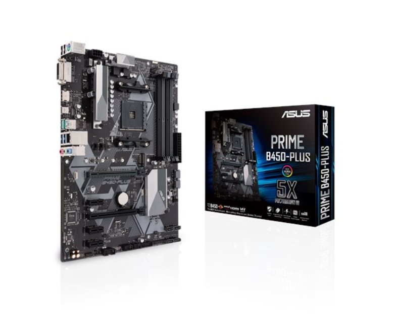 ASUS PRIME B450-PLUS Socket AM4 4xDDR4 2 x PCIe 3.0/2.0 x16 +1 x PCIe 2.0 x16, A