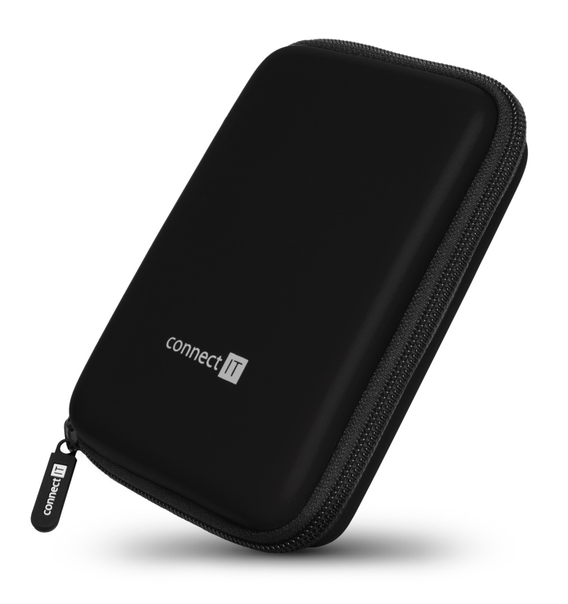 CONNECT IT HardShellProtect pevné skořepinové ochranné pouzdro na 2,5" HDD, čern