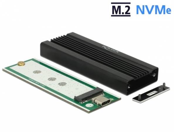 Delock Externí pouzdro pro M.2 NVMe PCIe SSD se SuperSpeed USB 10 Gbps (USB 3.1