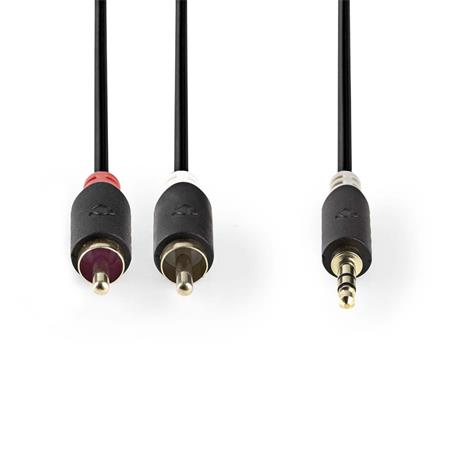 Nedis CABW22200AT10 - Stereofonní Audio Kabel | 3,5mm Zástrčka - 2x RCA Zástrčka