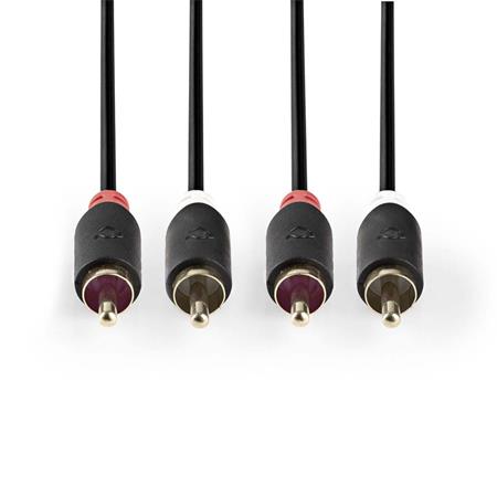 Nedis CABW24200AT10 - Stereofonní Audio Kabel | 2x RCA Zástrčka - 2x RCA Zástrčk