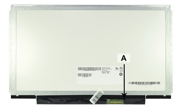 2-Power náhradní LCD panel pro notebook 13.3`` WXGA HD 1366x768 LED lesklý 40pin