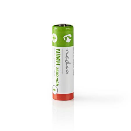 Nedis BANM26HR64B - Dobíjecí Ni-MH Baterie AA | 1.2 V | 2 600 mAh | 4 kusy | Bli