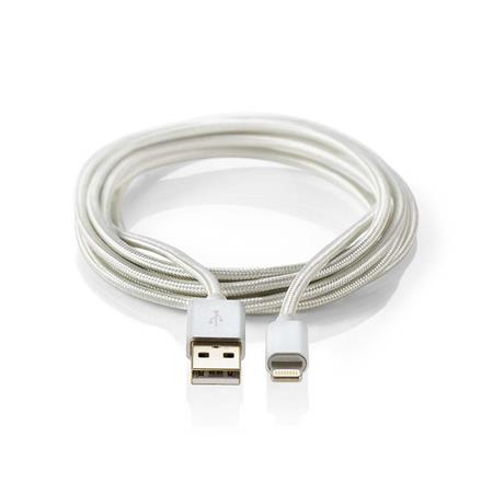 Nedis CCTB39300AL10 - Synchronizační a nabíjecí kabel | Apple Lightning 8-pin Zá