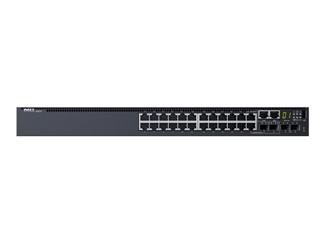 Dell Networking S3124, L3, 24x 1GbE, 2xCombo, 2x 10GbE SFP+ fixed ports, Stackin