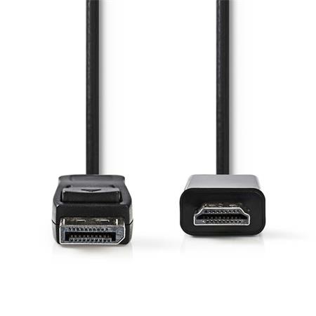 Nedis CCGB37100BK20 - DisplayPort – HDMI Kabel | DisplayPort Zástrčka - HDMI Kon