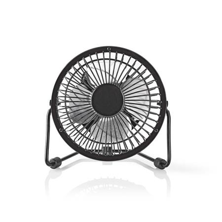 Nedis FNDK1BK10 - Kovový Mini Ventilátor | Průměr 10 cm | Napájení prostřednictv