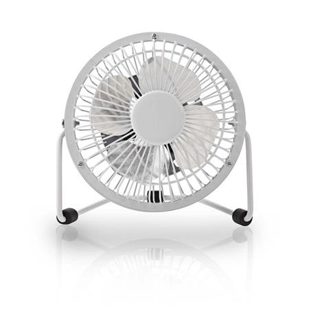 Nedis FNDK1WT10 - Kovový Mini Ventilátor | Průměr 10 cm | Napájení prostřednictv