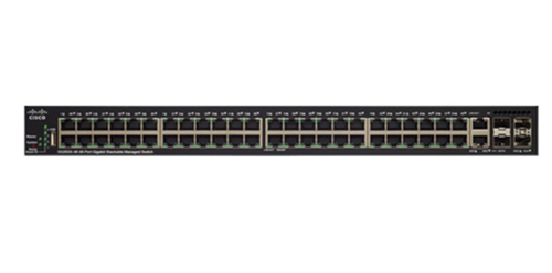 Cisco SG350X-48-K9-EU Switch: L3 managed, 48 x 10/100/1000 + 2 x 10GE combo + 2