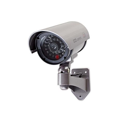 Nedis DUMCB40GY - Atrapa Bezpečnostní Kamery | Válcové kamery | IP44 | Šedá barv