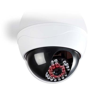 Nedis DUMCD20WT - Atrapa Bezpečnostní Kamery | Kamera s kopulovým krytem | IP44