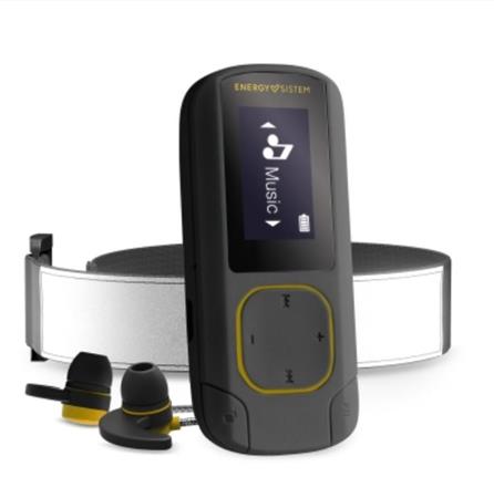 Energy Sistem MP3 Clip Bluetooth Sport Amber (16GB, MicroSD, FM, sluchátka, páse