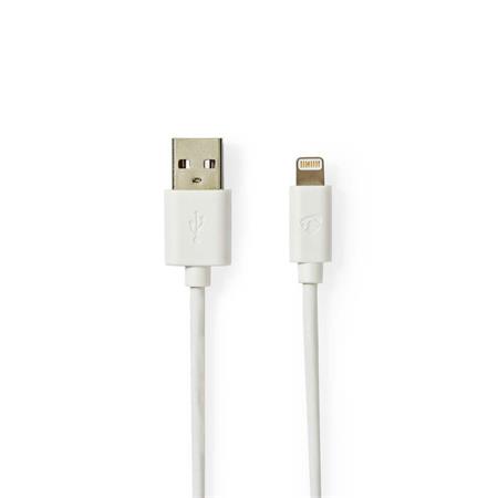 Nedis CCBW39300WT10 - Synchronizační a nabíjecí kabel | Apple Lightning 8-pin Zá