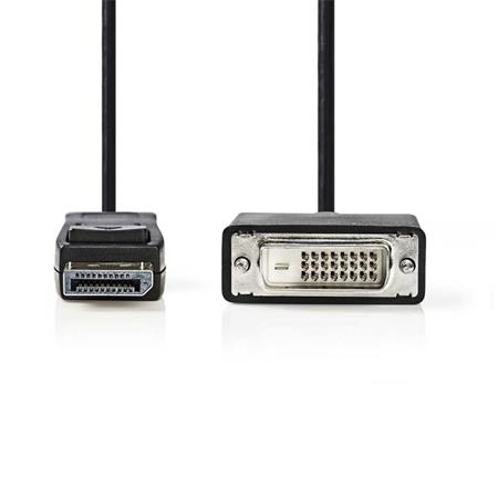 Nedis CCGB37200BK20 - DisplayPort – DVI Kabel | DisplayPort 1.1 Zástrčka - DVI-D