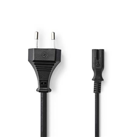 Nedis PCGB11040BK20 - Euro Napájecí Kabel | Rovná Euro Zástrčka – IEC-320-C7 | 2