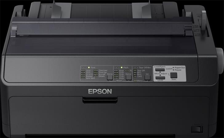 EPSON jehličková  LQ-590II - A4/24pins/550zn/1+6kopii/USB/LPT
