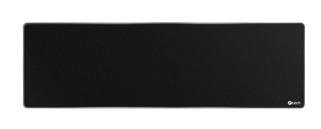 C-TECH podložka pod myš i klávesnici MP-01XL, černá, 900x270x4mm, obšité okraje