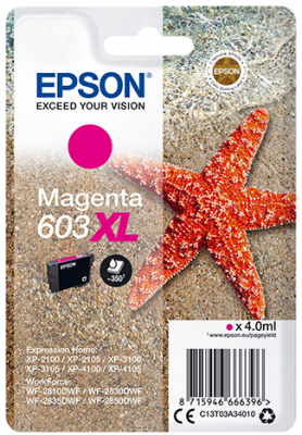 EPSON cartridge T03A3 magenta XL (hvězdice)