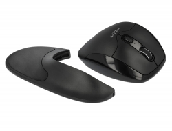 Delock Ergonomická optická 5-tlacítková myš 2,4 GHz bezdrátová s operkou zápestí