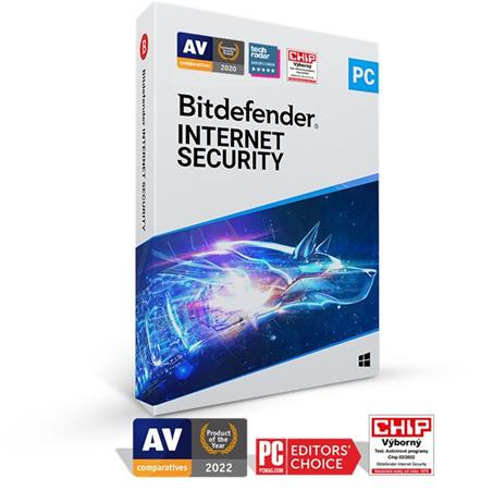 Bitdefender Internet Security 3 zařízení na 1 rok