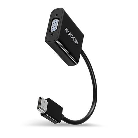 AXAGON RVH-VGAN, HDMI -> VGA AKTIVNÍ redukce / adaptér, FullHD, audio výstup, mi