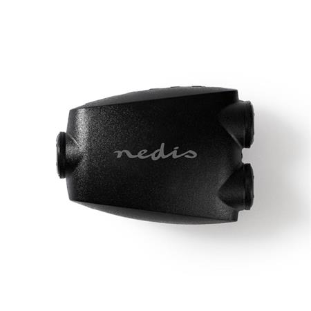 Nedis CAGB25940BK - TosLink Adaptér | TosLink Zásuvka – 2x TosLink Zásuvka | Čer