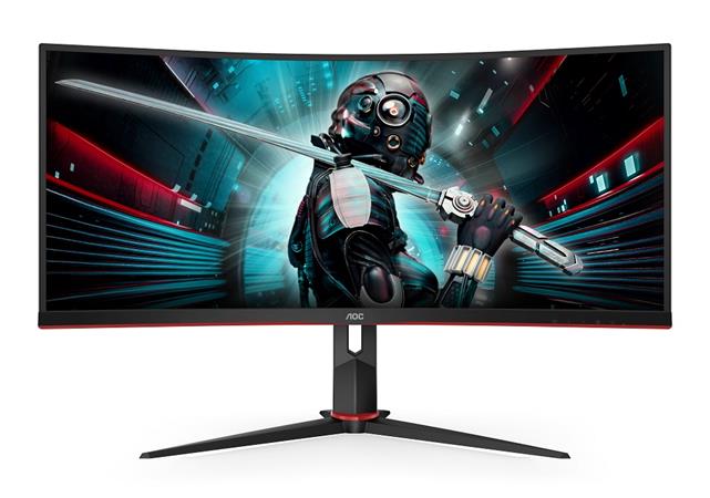 AOC LCD herní CU34G2X 34" zakřivený VA 21:9 FreeSync/3440x1440@144Hz/1ms/300cd/8