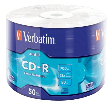 VERBATIM CD-R 700MB, 52x, wrap 50 ks