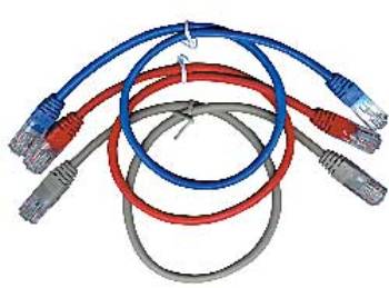 C-TECH Kabel patchcord Cat5e, UTP, šedý, 0,5m