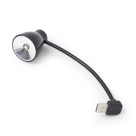 GEMBIRD USB lampička k notebooku GEMBIRD NL-02, flexibilní, černáUSB lampička k