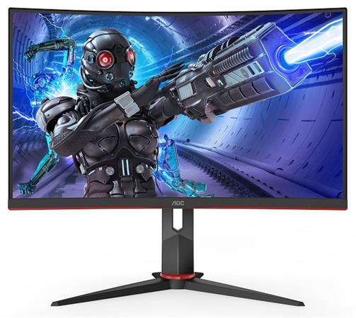 AOC LCD herní C27G2ZE 27" zakřivený VA/1920x1080@240Hz/50m:1/300cd/0,5ms/2xHDMI/