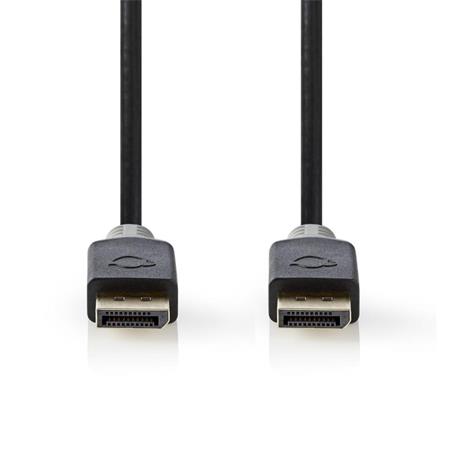 Nedis CCBW37014AT20 - Kabel DisplayPort 1.4 | Zástrčka - Zástrčka | 2 m | Antrac