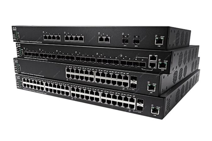 Cisco SX350X-08 8-port 8x 10G 10GBase-T Switch 2x 10G SFP+ ports (combo with 2 c