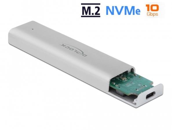 Delock Externí pouzdro pro M.2 NVMe PCIe SSD se SuperSpeed USB 10 Gbps (USB 3.2