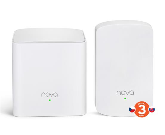 Tenda MW5 (2-pack) - Wireless AC MESH systém 802.11ac/a/b/g/n, 2x GLAN/GWAN, 2x