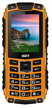 iGET Defender D10 Orange - Odolný telefon/2,4"/320x240/Dual SIM/foto 0,3 MPx/32M