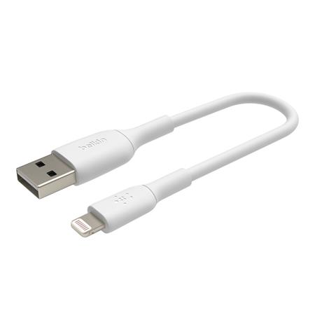 Belkin Lightning kabel, 15cm, bílý