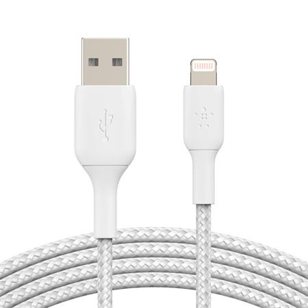 Belkin Lightning kabel, 1m, bílý - odolný