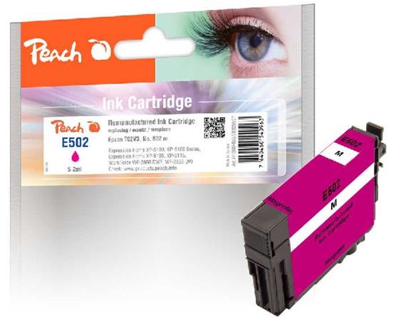 PEACH kompatibilní cartridge Epson 502M magenta, (C13T02V34010), 5.2ml