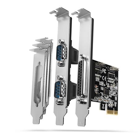AXAGON PCEA-PSN, PCIe řadič - 1x paralelní (LPT) + 2x sériový port (RS232) 250 k