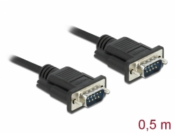 Delock Sériový kabel rozhraní RS-232 Sub-D9, ze zástrčkového na zástrčkový, délk