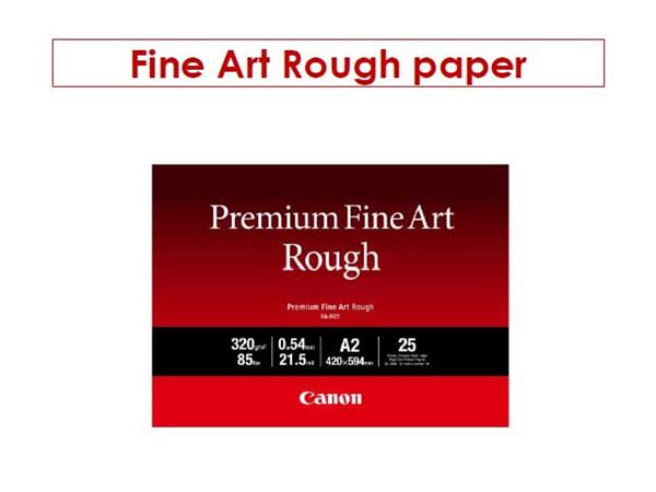 Canon A2 fotopapír Premium FineArt Rough A2 25 sheets