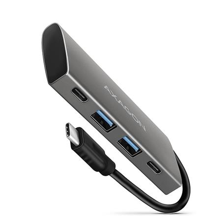 AXAGON HMC-4G2, USB-C 3.2 Gen 2 10 Gb/s hub, porty 2x USB-A + 2x USB-C, kabel US