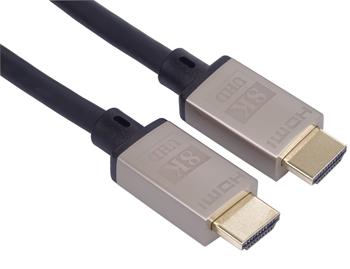 PremiumCord Ultra High Speed HDMI 2.1 kabel 8K@60Hz, 4K@120Hz délka 0,5m kovové