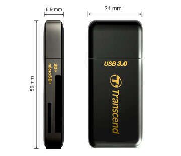 Transcend RDF5 USB 3.0 čtečka paměťových karet SDHC (UHS-I)/SDXC (UHS-I)/microSD