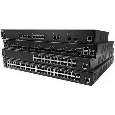 Cisco 350 X Series 48-port 10GBase-T Stackable Managed Switch with 4 x 10 Gigabi
