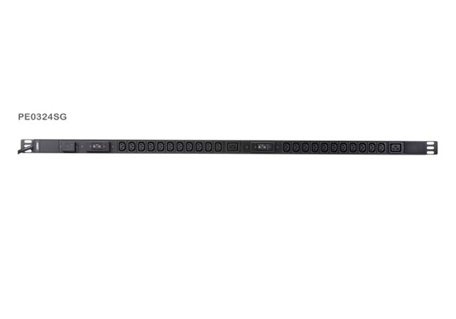 Aten PE0324S 0U Basic PDU s přepěťovou ochranou 32A přívodní kabel 1,6m IEC60309