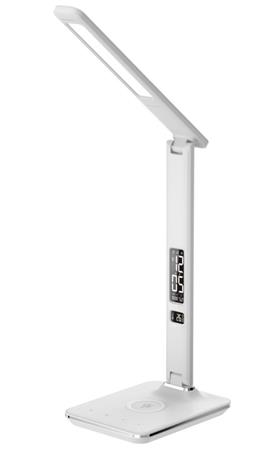 IMMAX LED stolní lampička Kingfisher/ Qi nabíjení/ 8,5W/ 400lm/ 12V/2,5A/ 3 barv