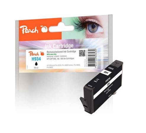 PEACH kompatibilní cartridge HP C2P19A, No.934, Black, 13 ml