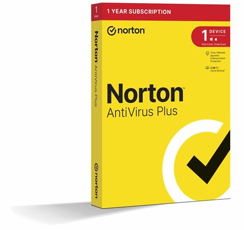 NORTON ANTIVIRUS PLUS 2GB CZ 1 USER 1 DEVICE 12MO